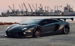 Lamborghini Aventador by Liberty Walk on Forgiato Wheels (Maglia-ECL)